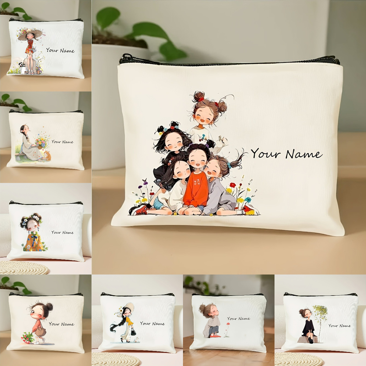Women Bags In Amazon - Korean-Style Anime Girl Makeup Bag Custom