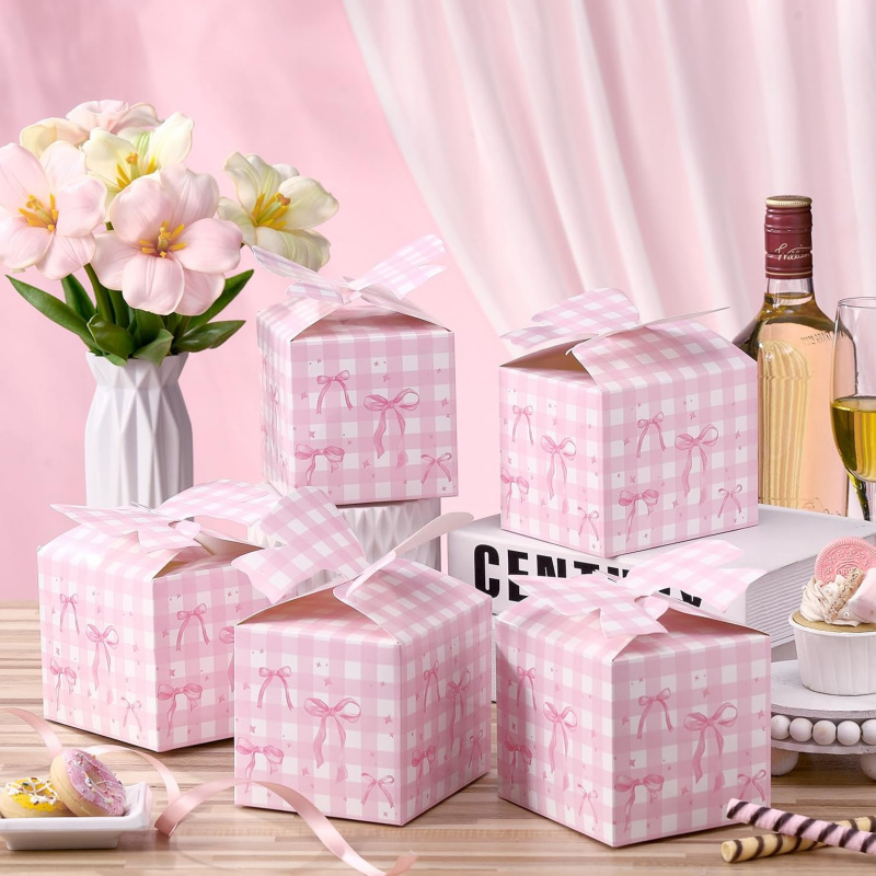 Women Bags For Eid - 5/10pcs Coquette Gifts Goodies Boxes Pink
