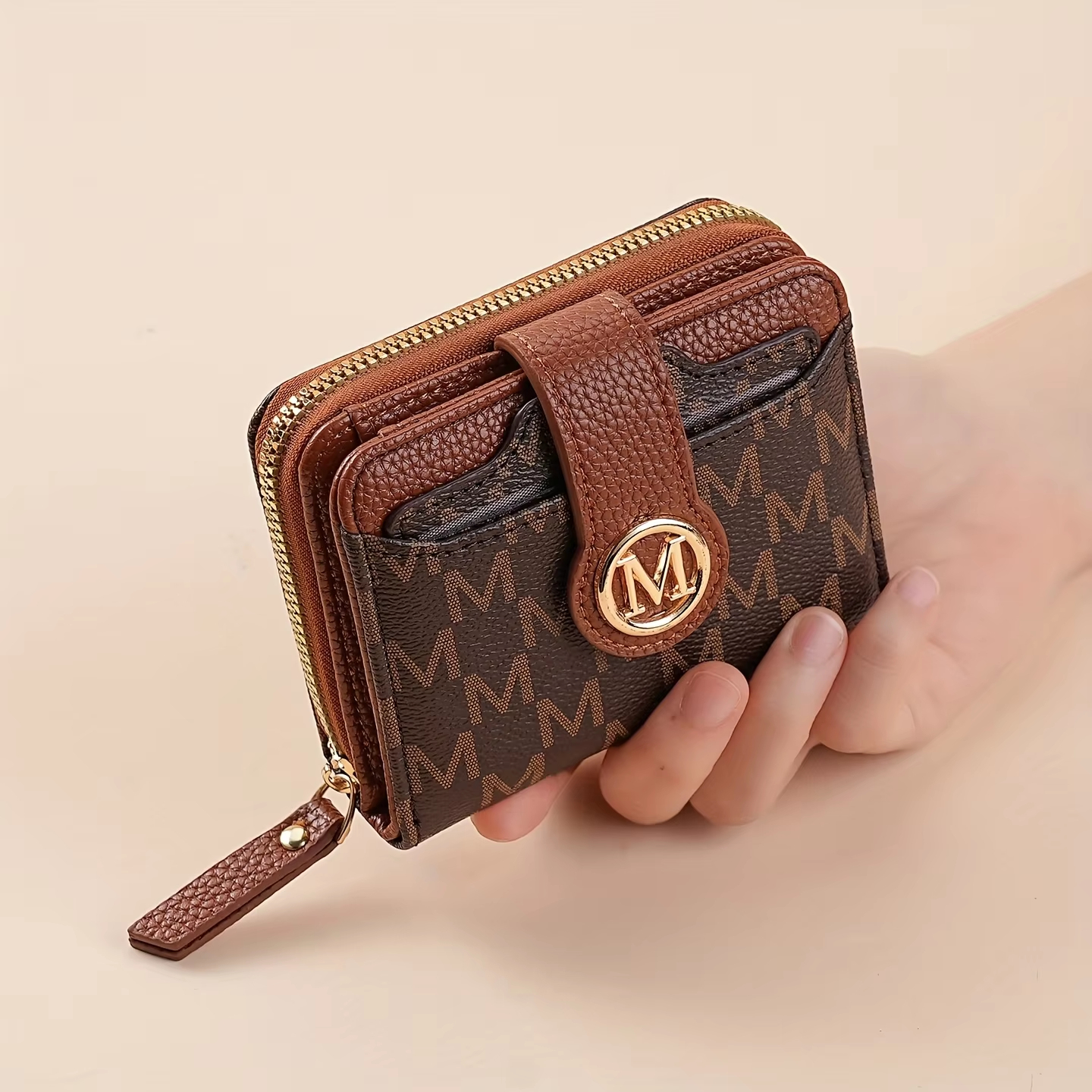 Women'S Bags At M&S - M Letter Lady Purse Short Wallet