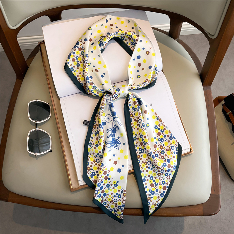 Women Bags Daily Use - Fashion Print Long Silk Scarf For