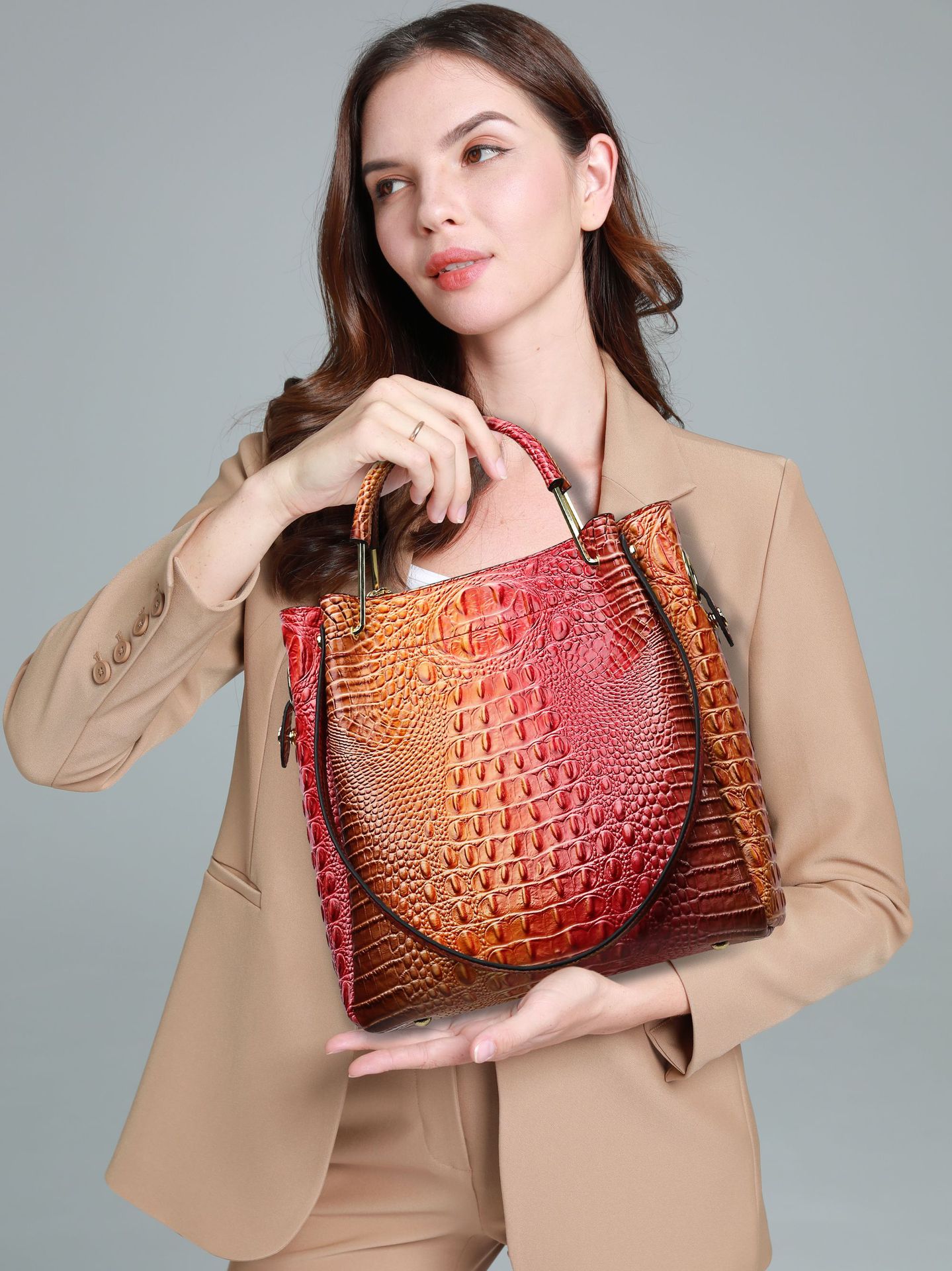 Women'S Kipling Bags - Fashion Crocodile pattern Luxury Shoulder Bags