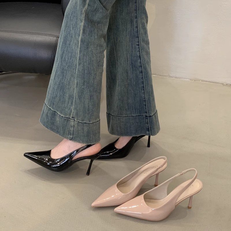 Women Bags For Party - French High-heeled Bag Head Sandals Women's