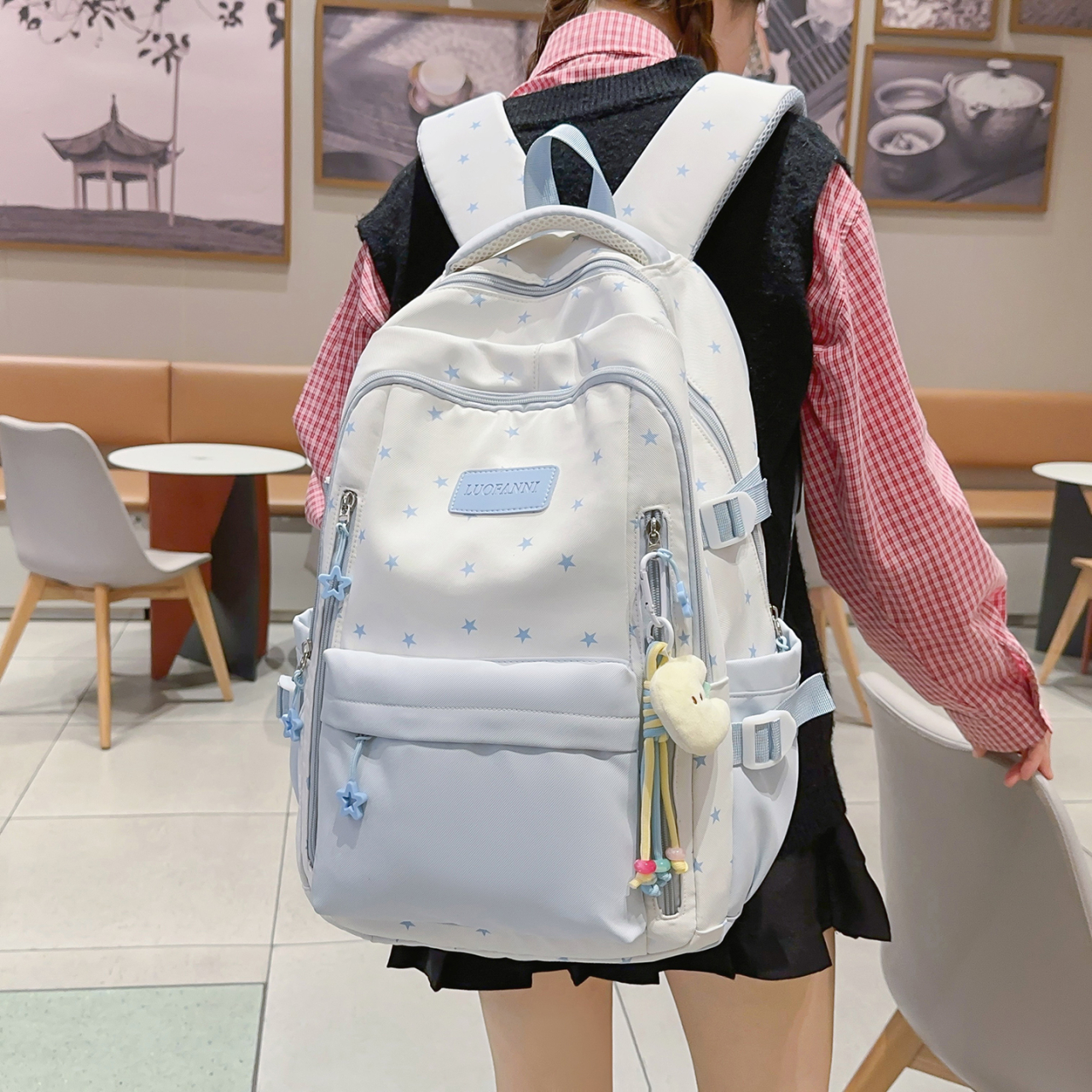 Women's Cream White & Yellow C - Women Bags White ulasan dan harga