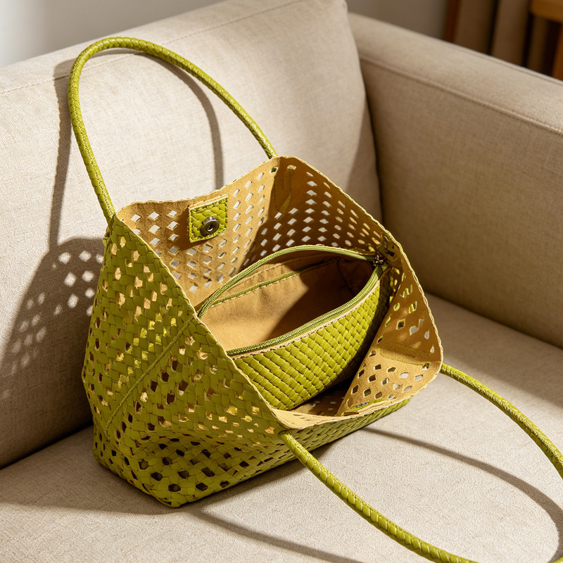 2026  Women New Simple Weaving - Women Bags Manufacturer ulasan dan harga