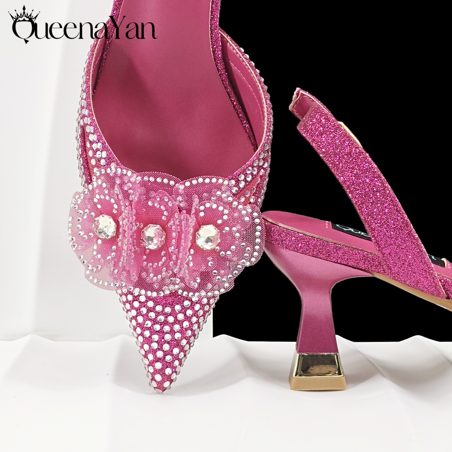 QueenaYan Fuchsia Color Shoes  - Women Bags For Wedding ulasan dan harga
