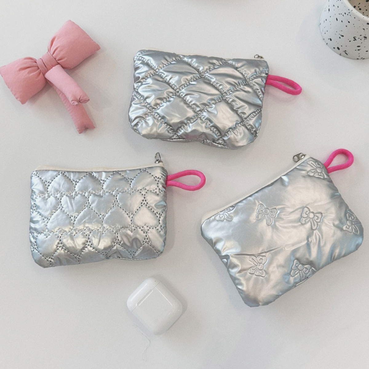 Silver Lingge Bow Pattern Coin - Women'S Bags At M&S ulasan dan harga