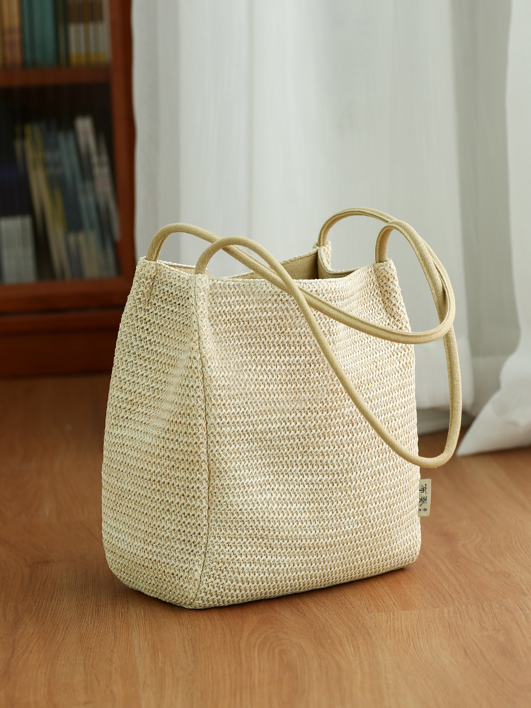 Woven bag lazy wind summer str - Woven Straw Bag ulasan dan harga
