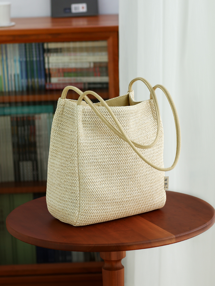 Woven bag lazy wind summer str - Woven Straw Bag ulasan dan harga