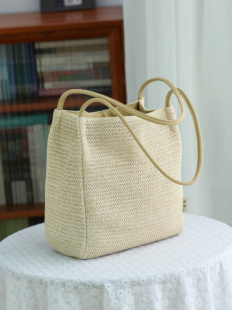 Woven bag lazy wind summer str - Woven Straw Bag ulasan dan harga