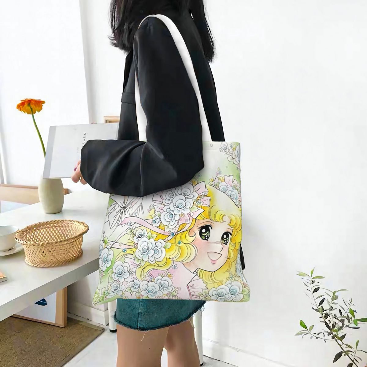 Candy Candy Anime Canvas Tote  - Women Bags In Trend ulasan dan harga