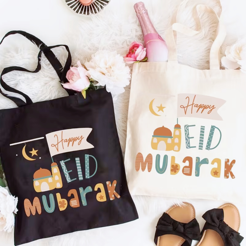 Aesthetic EID Mubarak Tote Bag - Women Bags For Eid ulasan dan harga