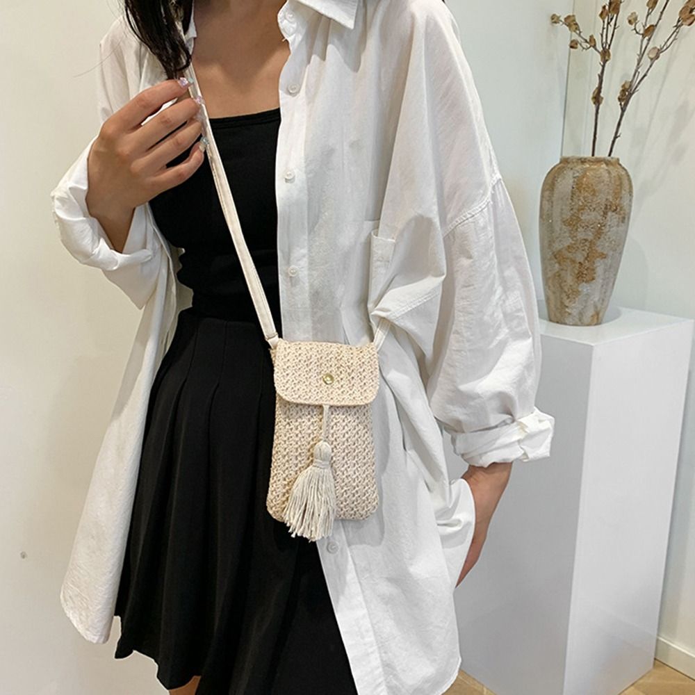Fashion Weaving Straw Woven Ha - Woven Straw Bag ulasan dan harga