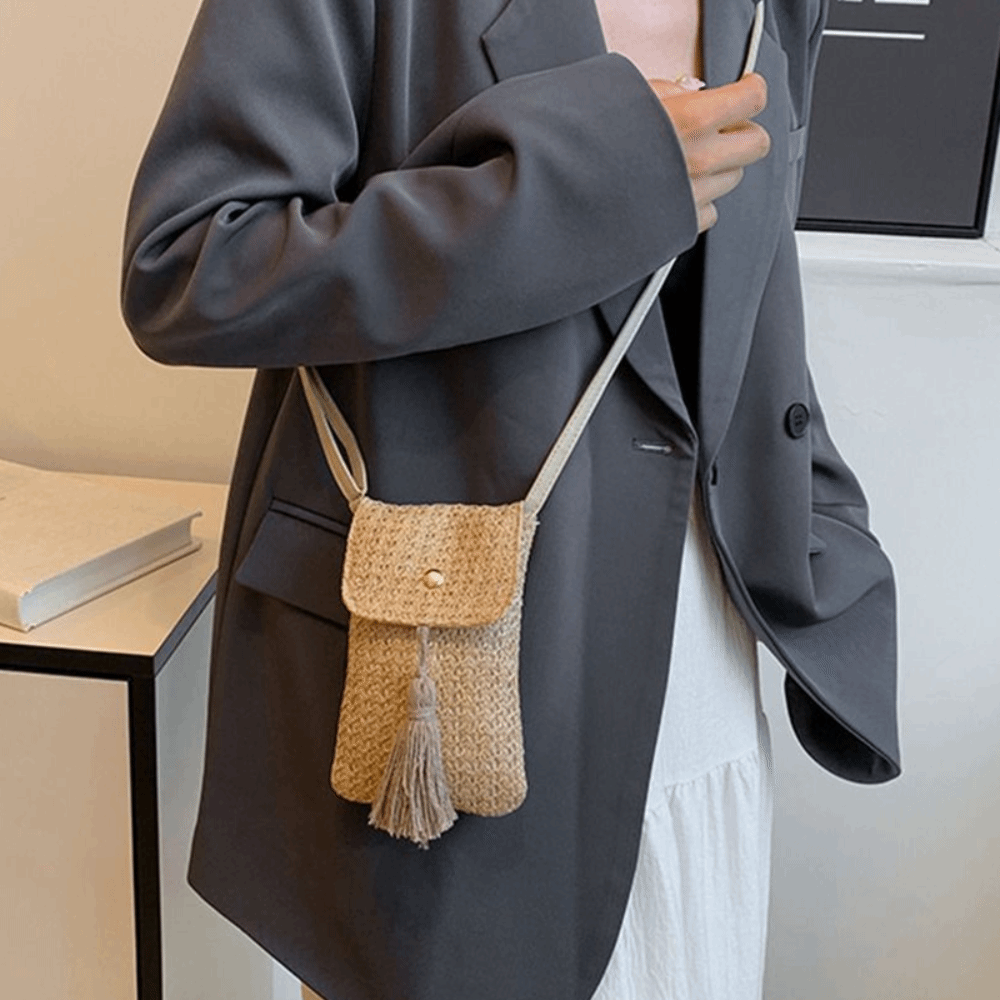 Fashion Weaving Straw Woven Ha - Woven Straw Bag ulasan dan harga