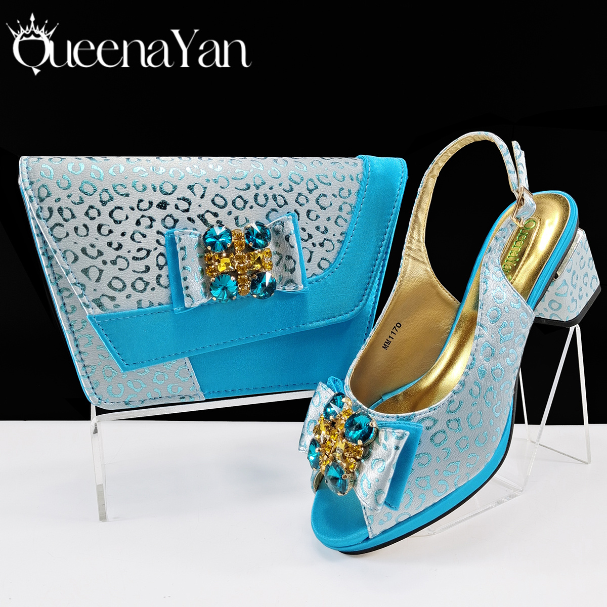 Queena Yan Light Blue Elegant  - Women Bags For Wedding ulasan dan harga