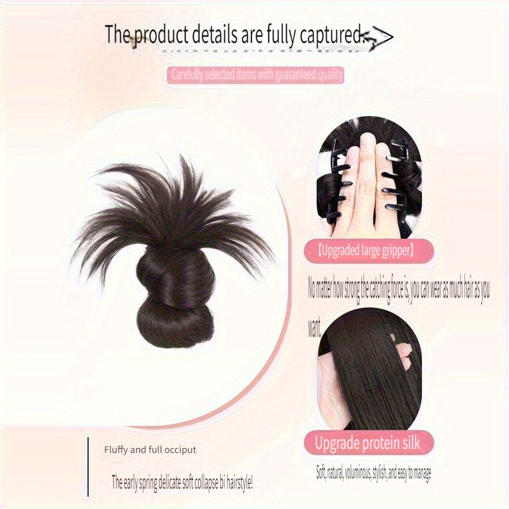Low Synthetic Bun Ponytail Hai - Women Bags Daily Use ulasan dan harga