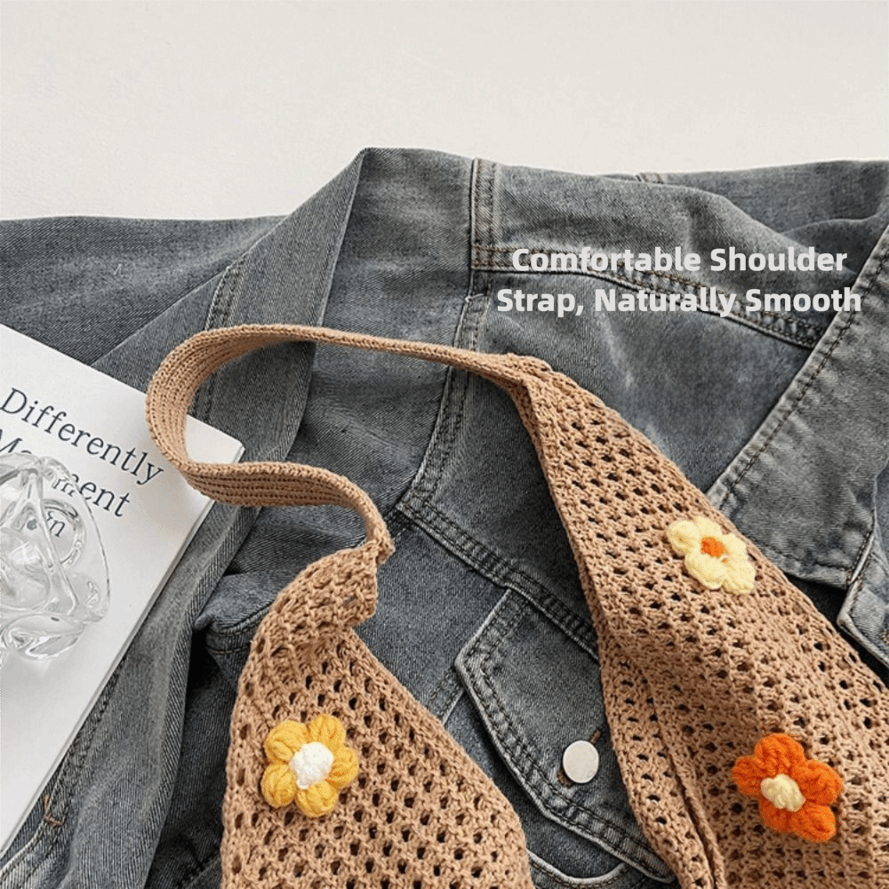 Fashion Flower Knitted Shoulde - Women Bags Manufacturer ulasan dan harga