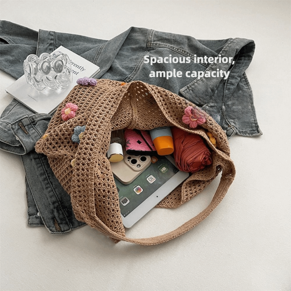 Fashion Flower Knitted Shoulde - Women Bags Manufacturer ulasan dan harga