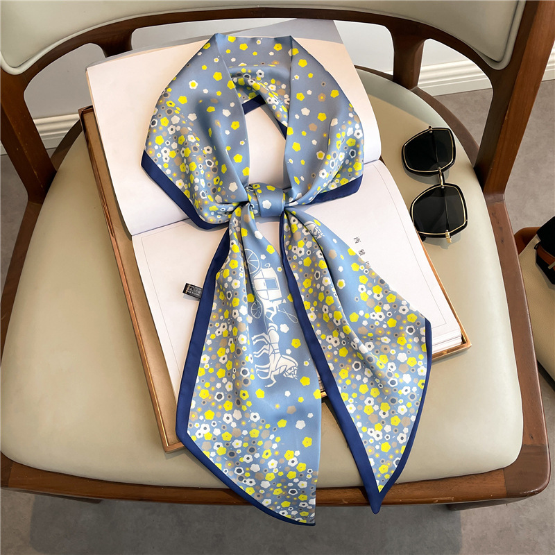 Fashion Print Long Silk Scarf  - Women Bags Daily Use ulasan dan harga