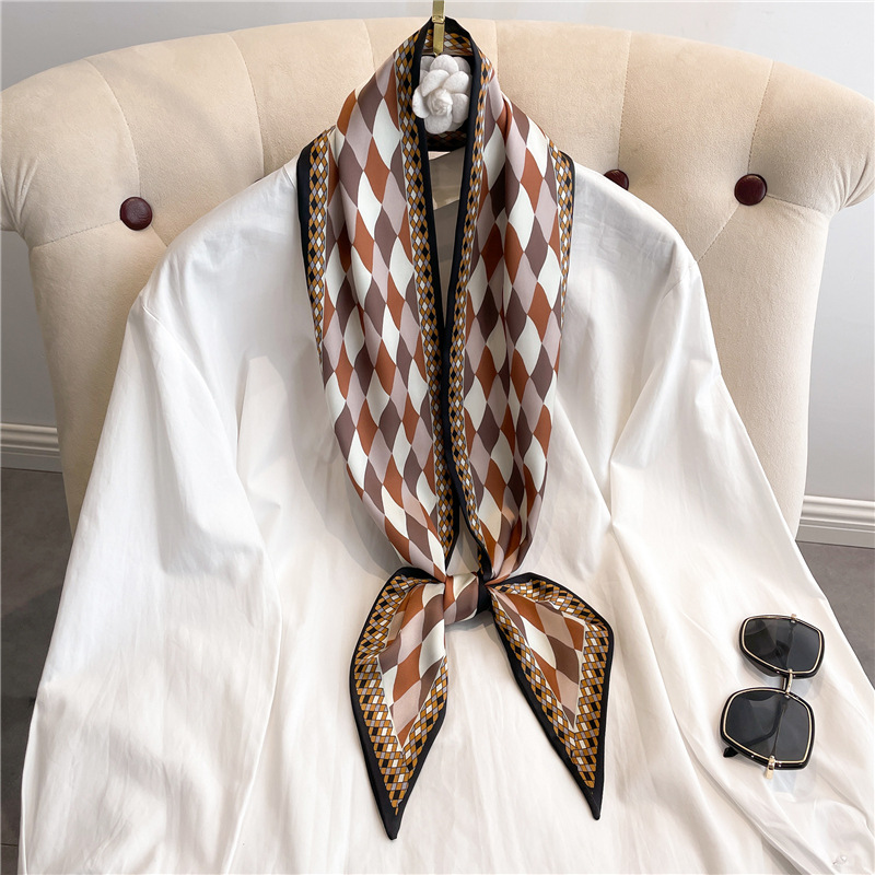 Fashion Print Long Silk Scarf  - Women Bags Daily Use ulasan dan harga