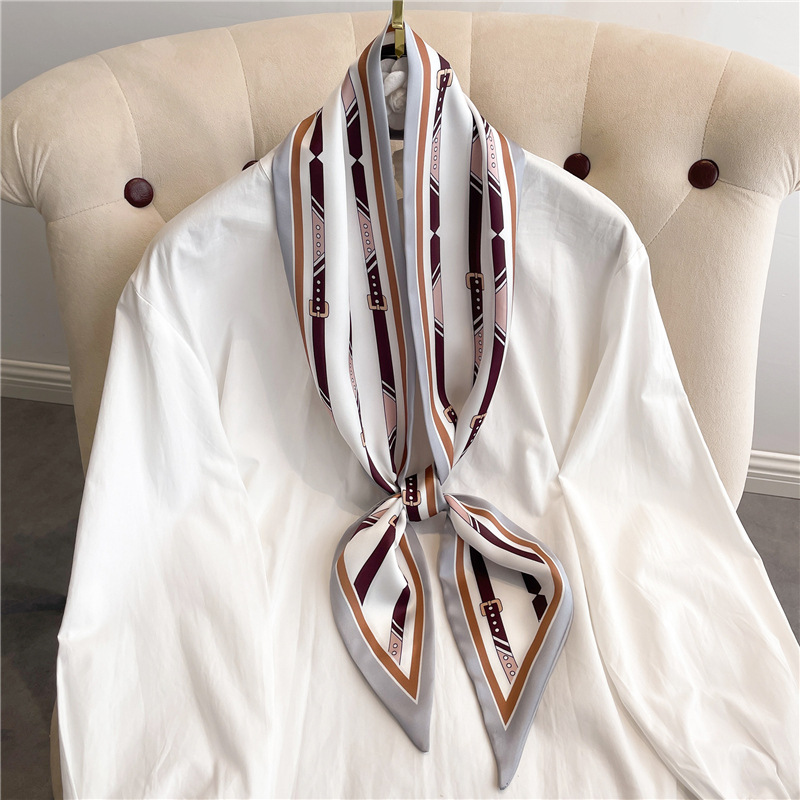 Fashion Print Long Silk Scarf  - Women Bags Daily Use ulasan dan harga