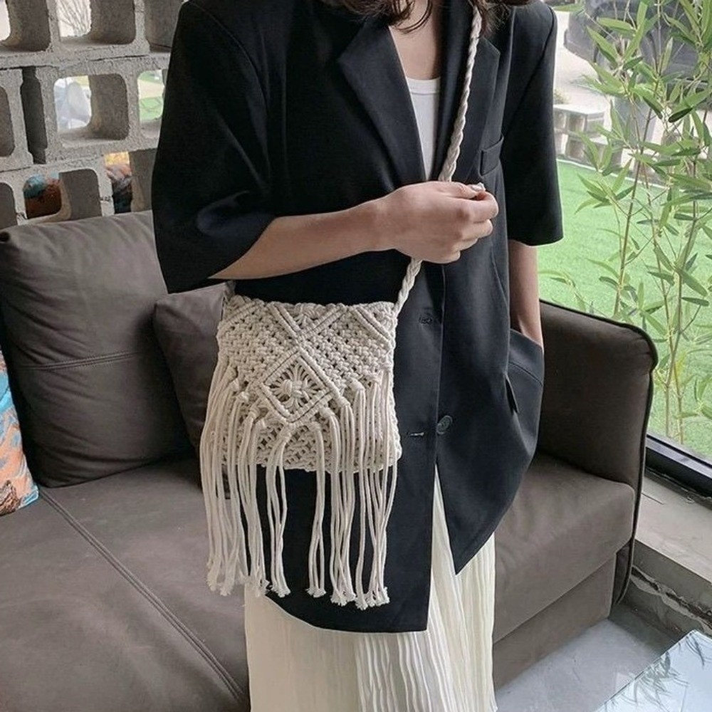 Fashion Ethnic Style Woven Str - Woven Straw Bag ulasan dan harga
