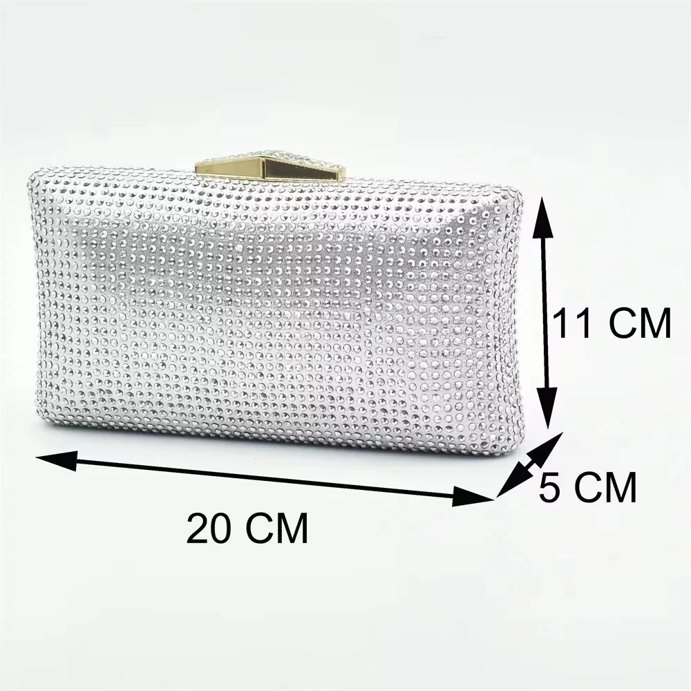 Silver Shoe and Bag Set for Pa - Women Bags For Party ulasan dan harga