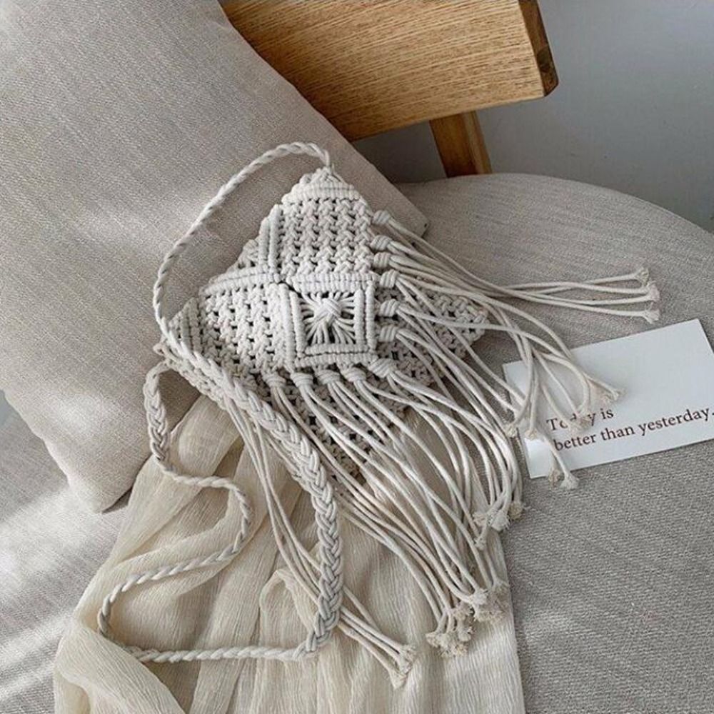 Fashion Ethnic Style Woven Str - Woven Straw Bag ulasan dan harga