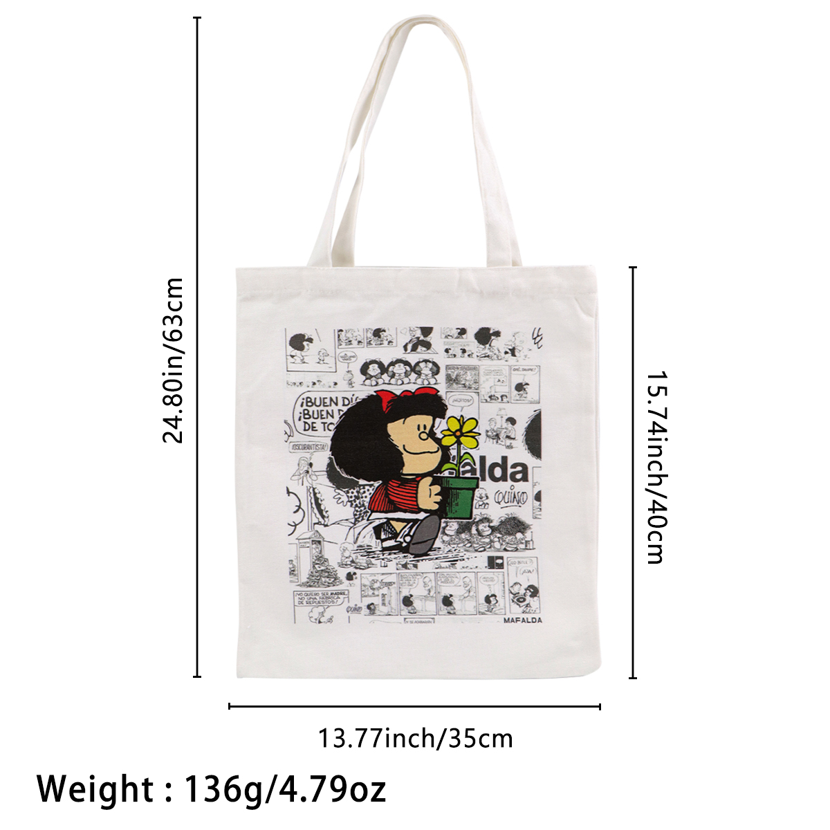 Fashion Canvas Tote Bag Women  - Women Bags Daily Use ulasan dan harga