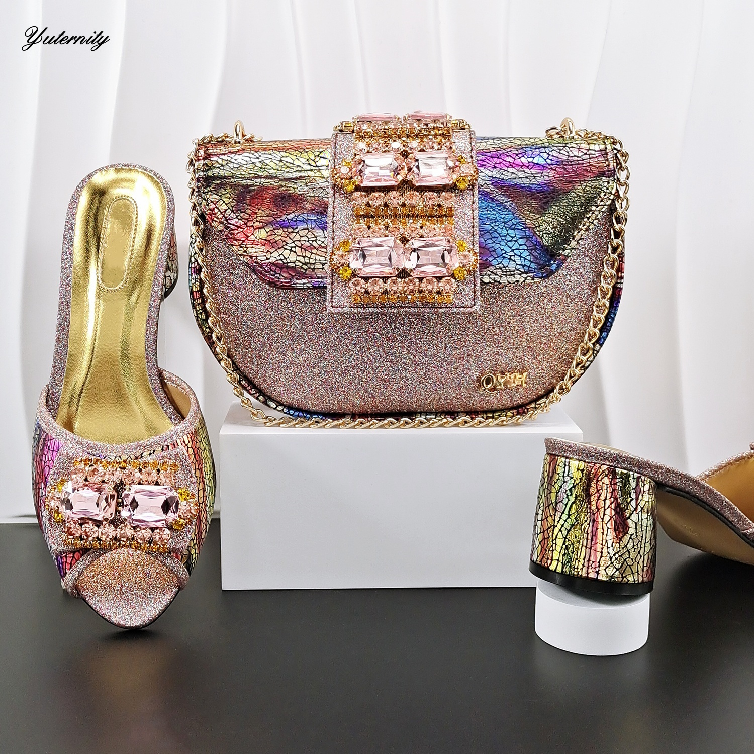 New Design Fashion Rhinestone  - Women Bags For Party ulasan dan harga