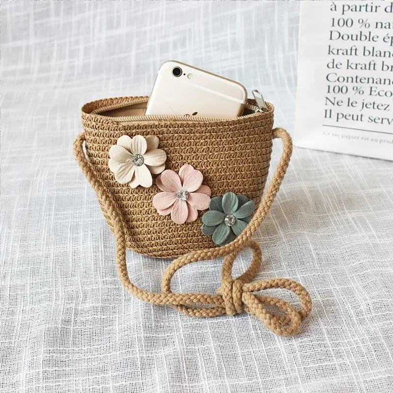 Children's Straw Crossbody Bag - Woven Straw Bag ulasan dan harga
