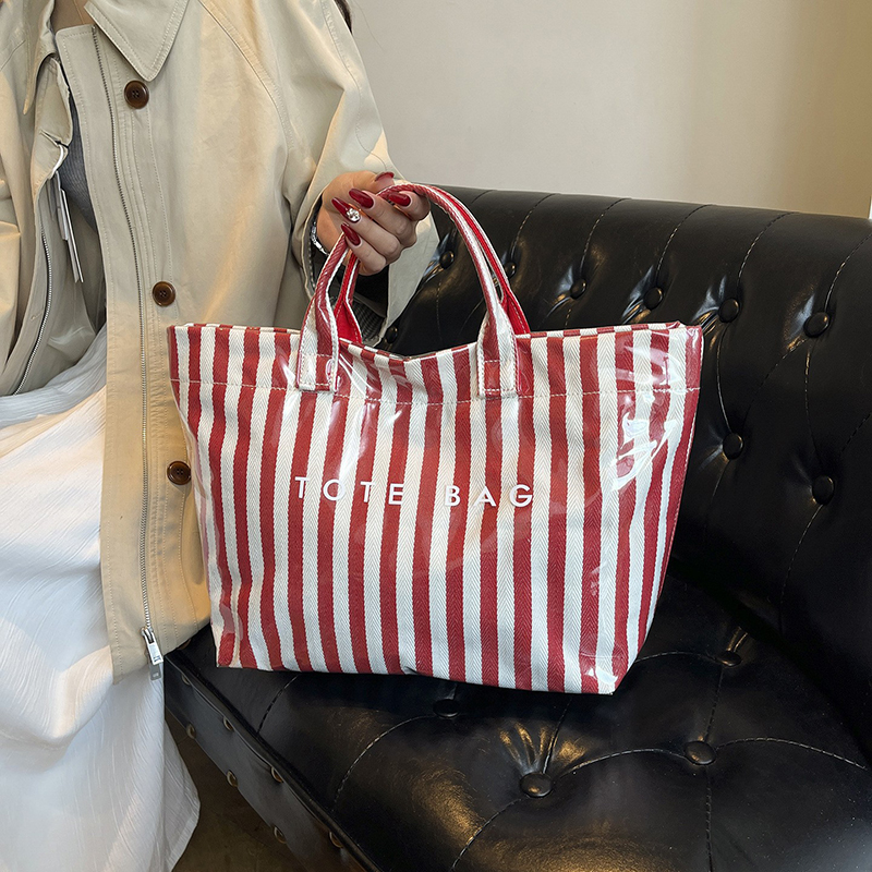 PVC Tote Bag,Vertical Stripe W - Women Bags In Amazon ulasan dan harga
