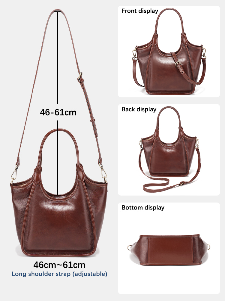 Zency Oil Wax Leather Top Hand - Women'S Bags Top 10 ulasan dan harga