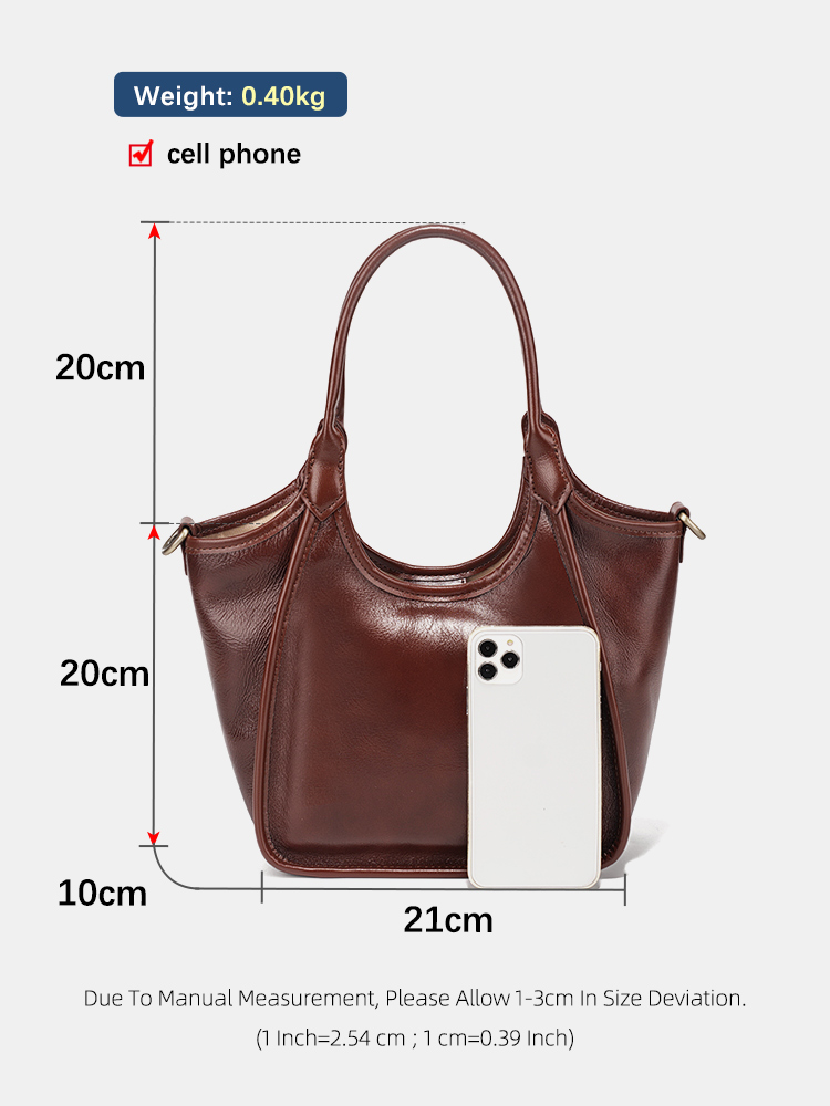 Zency Oil Wax Leather Top Hand - Women'S Bags Top 10 ulasan dan harga