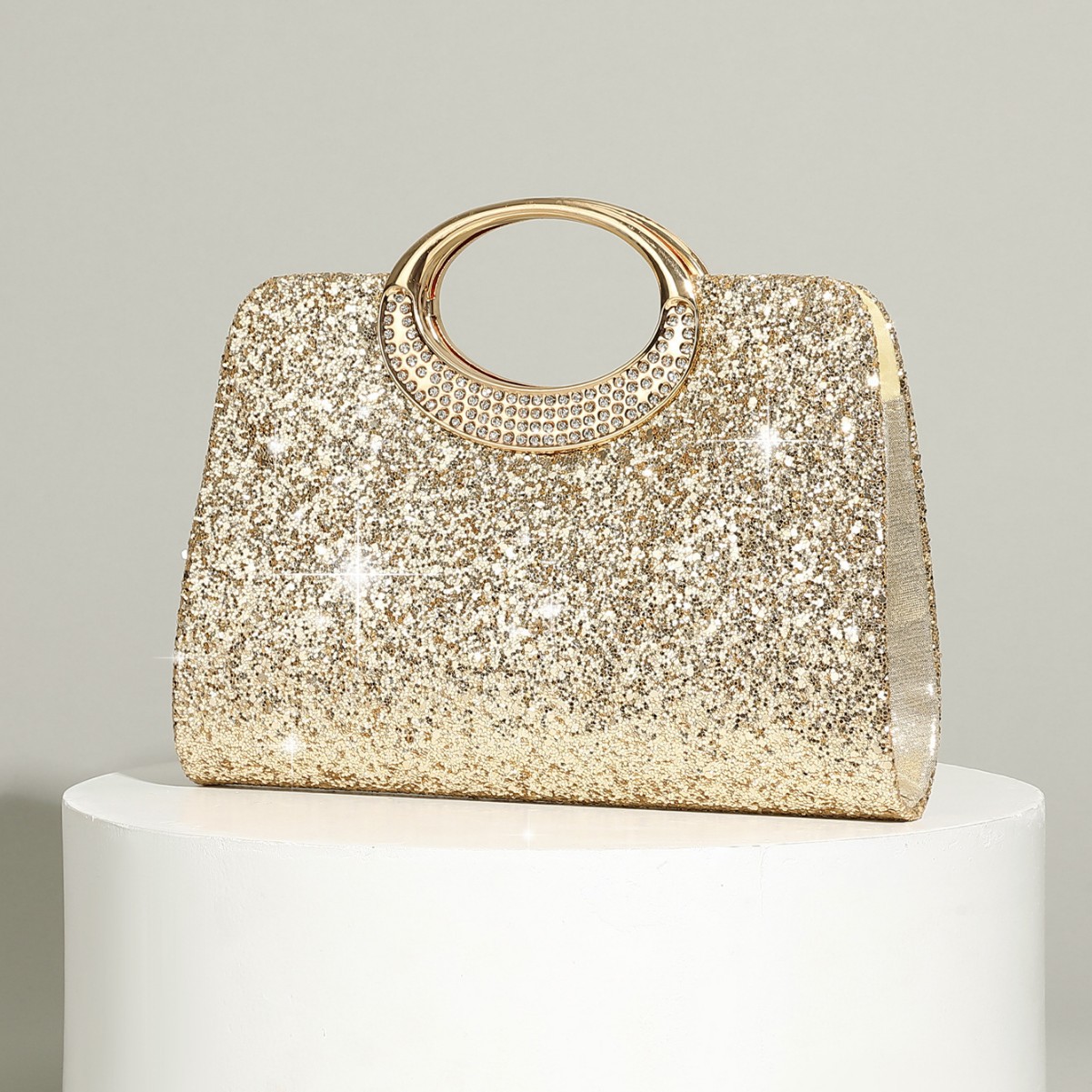 Vintage big ring handbag textu - Women Bags In Trend ulasan dan harga