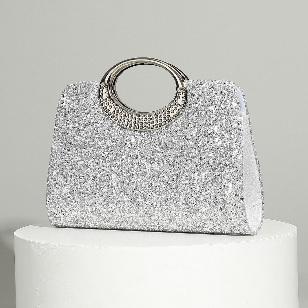 Vintage big ring handbag textu - Women Bags In Trend ulasan dan harga