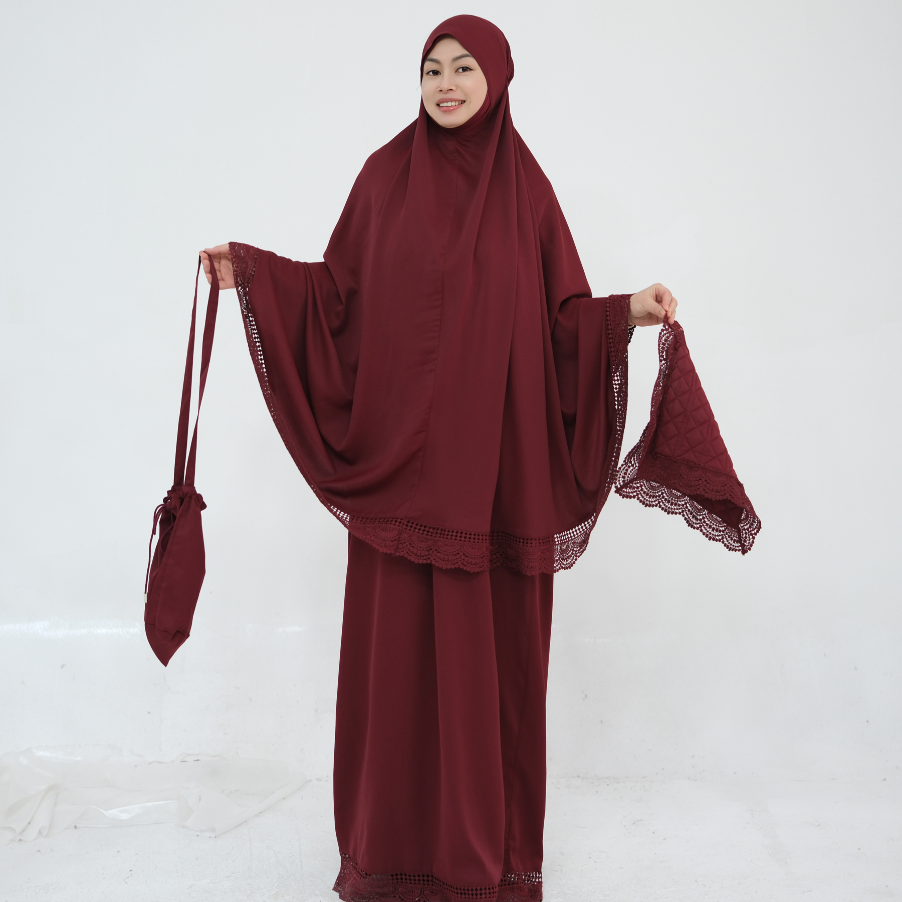 4PCS Muslim Women Prayer Garme - Women Bags For Eid ulasan dan harga