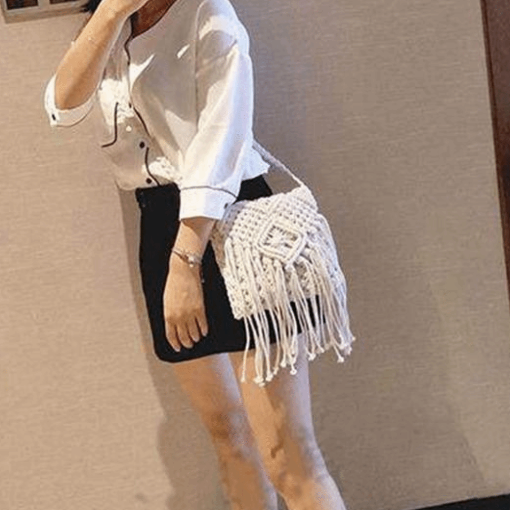 Fashion Ethnic Style Woven Str - Woven Straw Bag ulasan dan harga