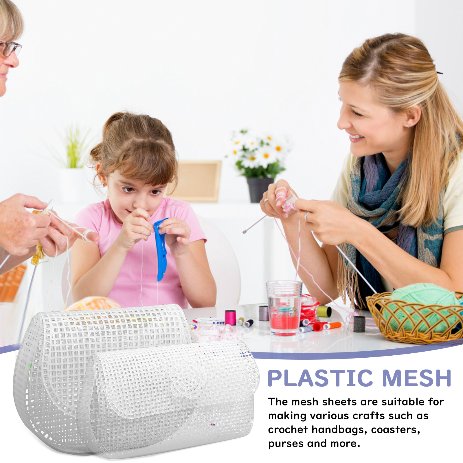 6 Pcs DIY Plastic Mesh Canvas  - Women Bags Manufacturer ulasan dan harga