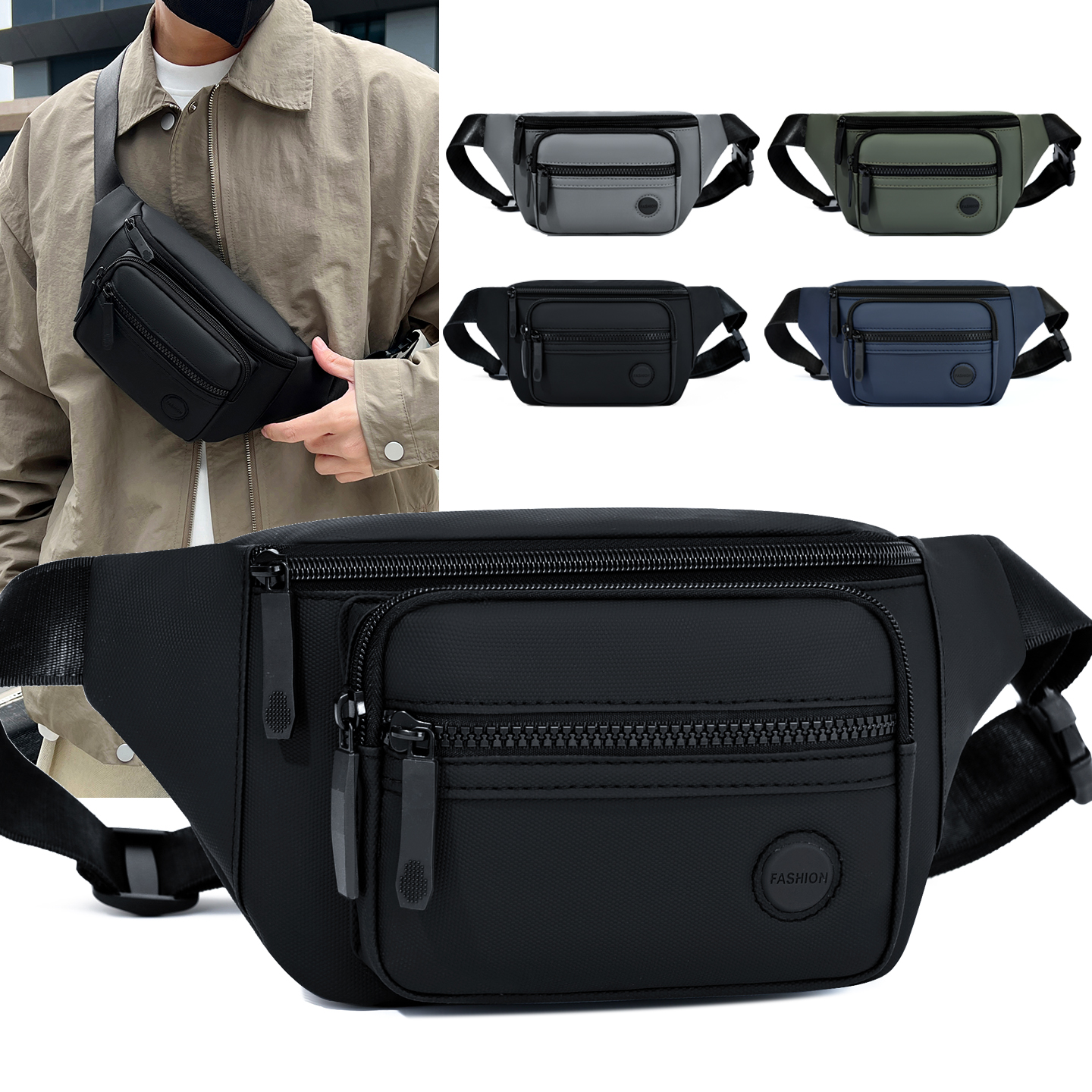 Unisex Waterproof Waist Bag Pa - Women Bags In Amazon ulasan dan harga