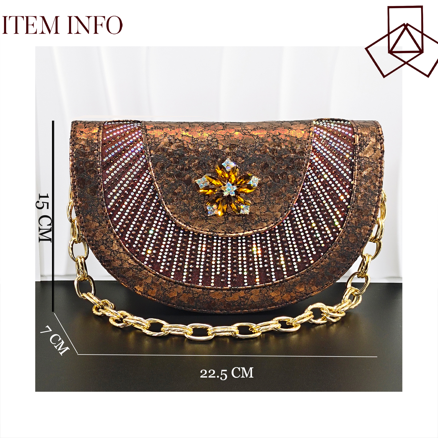 INS Brown Color Marture Party  - Women Bags For Wedding ulasan dan harga