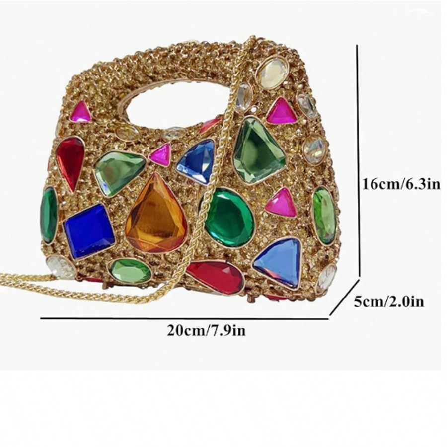 Women Luxury Diamond Rhineston - Women Bags For Wedding ulasan dan harga