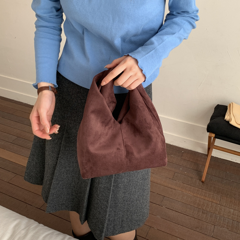 New Women Suede Top Handle Bag - Women'S Bags Top 10 ulasan dan harga