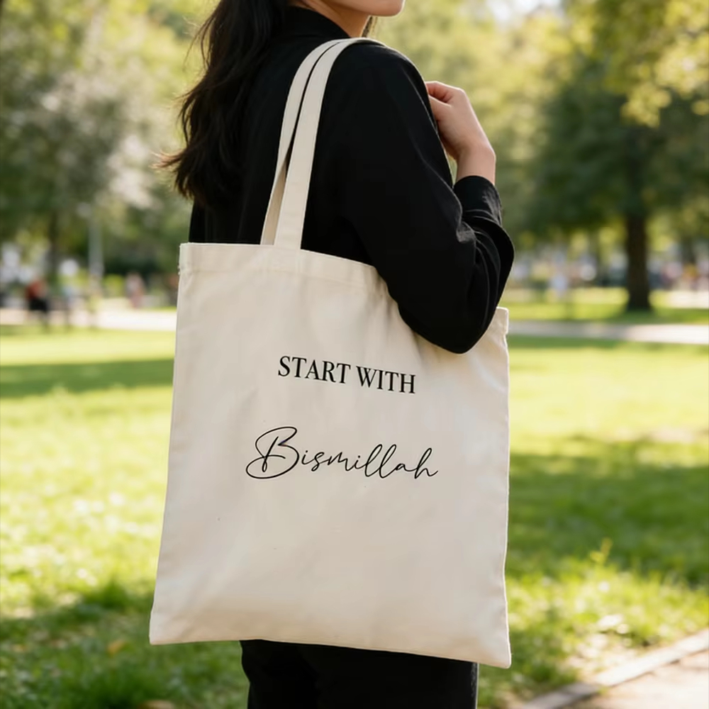 Start with Bismillah Tote Bag  - Women Bags For Eid ulasan dan harga