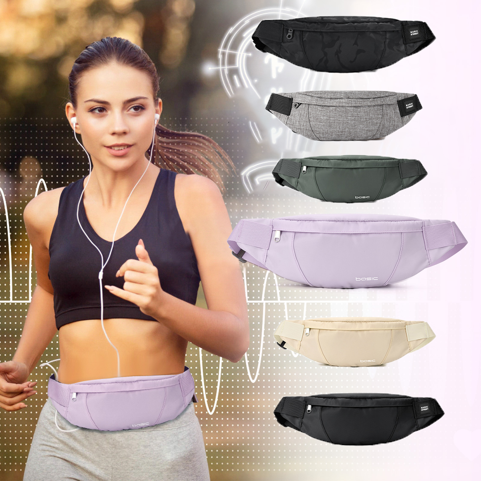 Fashion Running Waist Bag Wate - Women Bags In Amazon ulasan dan harga