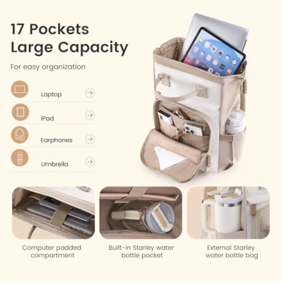 Laptop Backpack for Women Work - Women Bags Large ulasan dan harga