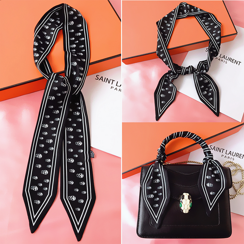 115cm Tied bag Handle silk sca - Women Bags White ulasan dan harga