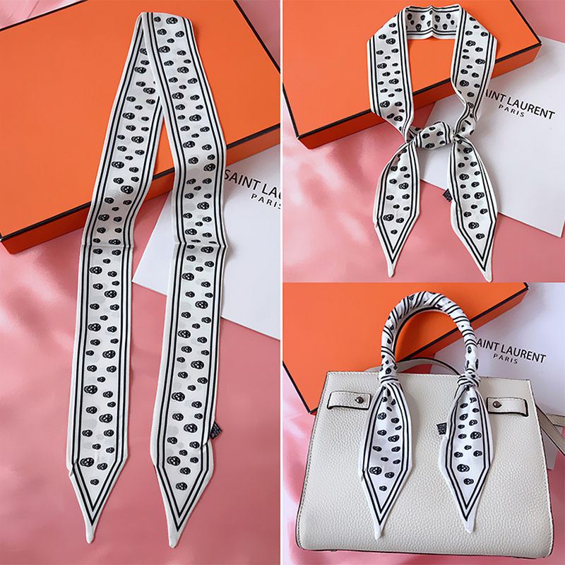 115cm Tied bag Handle silk sca - Women Bags White ulasan dan harga
