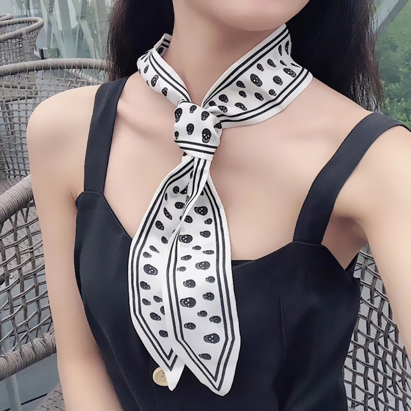 115cm Tied bag Handle silk sca - Women Bags White ulasan dan harga